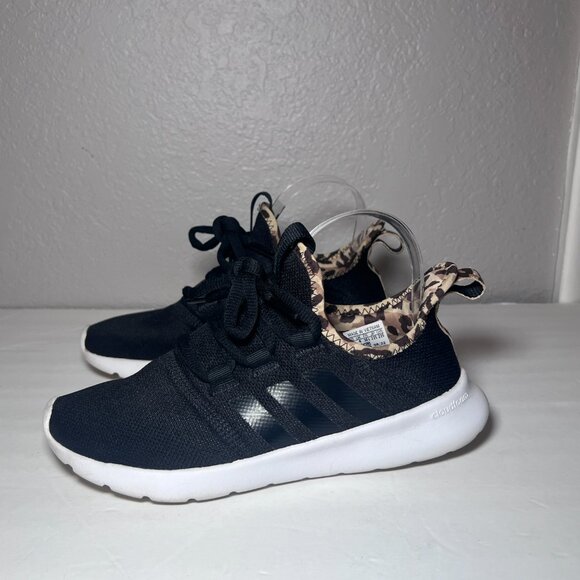 Adidas Cloudfoam Pure 2.0 Leopard Print Black Running Shoes Sneakers - Picture 6 of 12